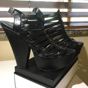 Black Strap Chunky Heels from Mossimo by Target